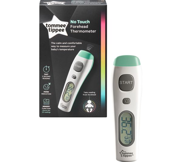 TOMMEE TIPPEE No Touch Digital Thermometer - White & Green