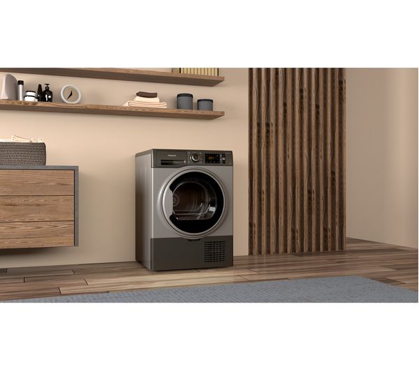 HOTPOINT H3 D91GS UK 9 kg Condenser Tumble Dryer - Graphite