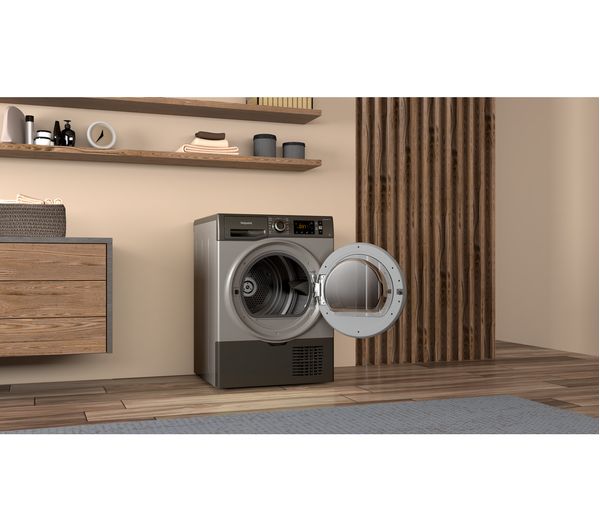 HOTPOINT H3 D91GS UK 9 kg Condenser Tumble Dryer - Graphite