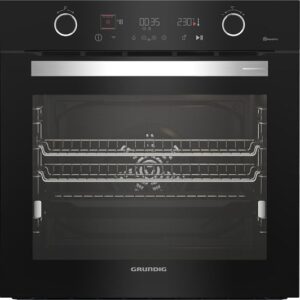 GRUNDIG GEBM12401BP Electric Pyrolytic Smart Oven - Black & Stainless Steel