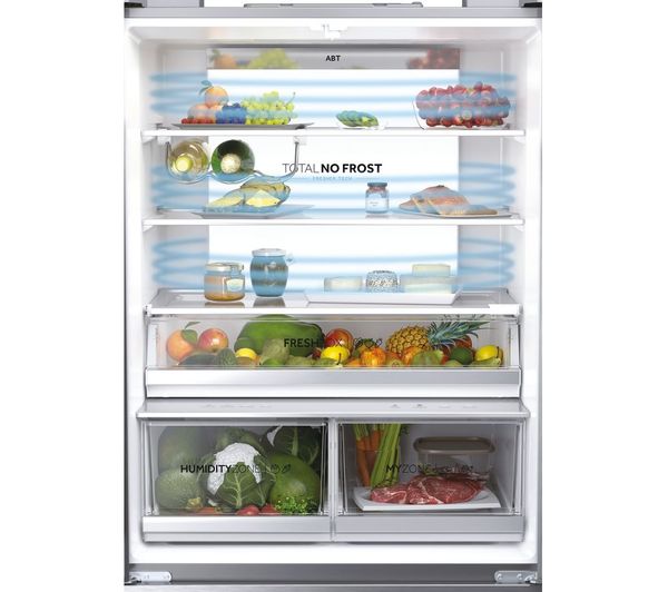 HAIER HFW7819EWMP Smart Fridge Freezer - Platinum Inox