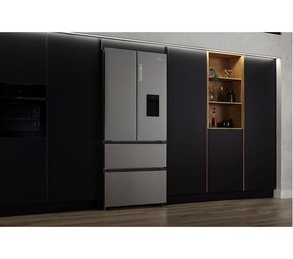 HAIER HFW7819EWMP Smart Fridge Freezer - Platinum Inox