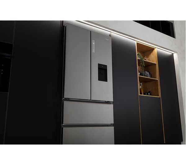 HAIER HFW7819EWMP Smart Fridge Freezer - Platinum Inox