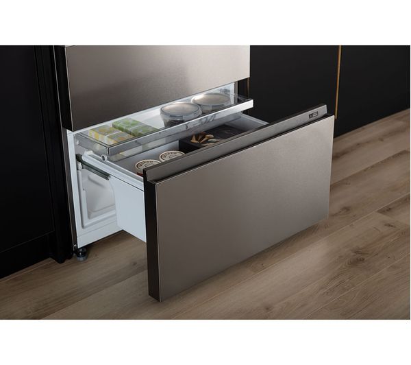 HAIER HFW7819EWMP Smart Fridge Freezer - Platinum Inox