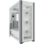 CORSAIR iCUE 7000X RGB Tempered Glass ATX Full-Tower PC Case - White