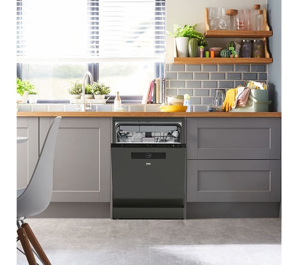 BEKO Pro Fast45 BDEN38640FG Full-size Dishwasher - Graphite