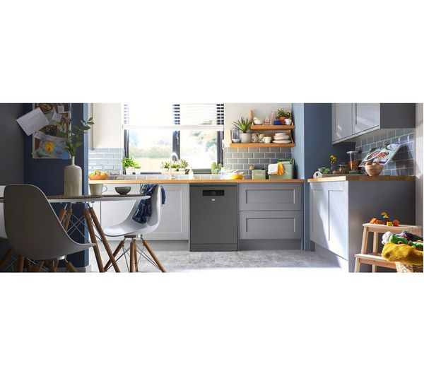 BEKO Pro Fast45 BDEN38640FG Full-size Dishwasher - Graphite
