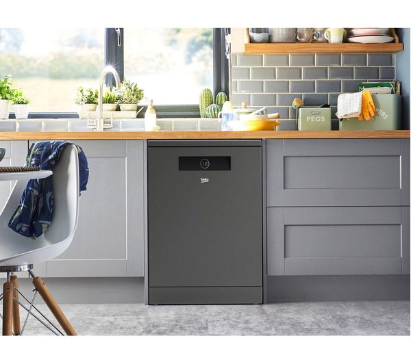 BEKO Pro Fast45 BDEN38640FG Full-size Dishwasher - Graphite