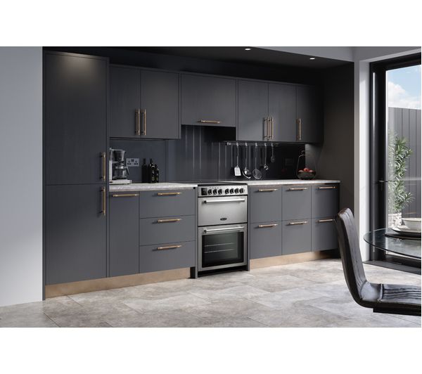 RANGEMASTER Professional+ PROPL60EiSS C 60 cm Electric Induction Range Cooker - Stainless Steel & Chrome