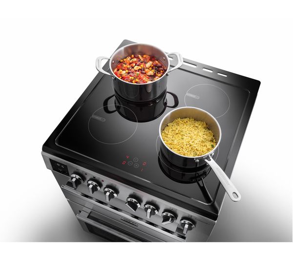 RANGEMASTER Professional+ PROPL60EiSS C 60 cm Electric Induction Range Cooker - Stainless Steel & Chrome
