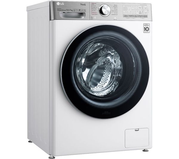 LG EZDispense with TurboWash 360 V11 FWV1117WTSA WiFi-enabled 10.5 kg Washer Dryer - White