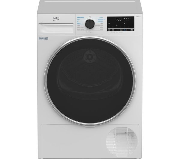 BEKO Pro IronFinish B5T4823IW 8 kg Heat Pump Tumble Dryer - White
