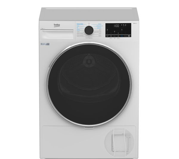BEKO Pro IronFinish B5T4923IW 9 kg Heat Pump Tumble Dryer - White