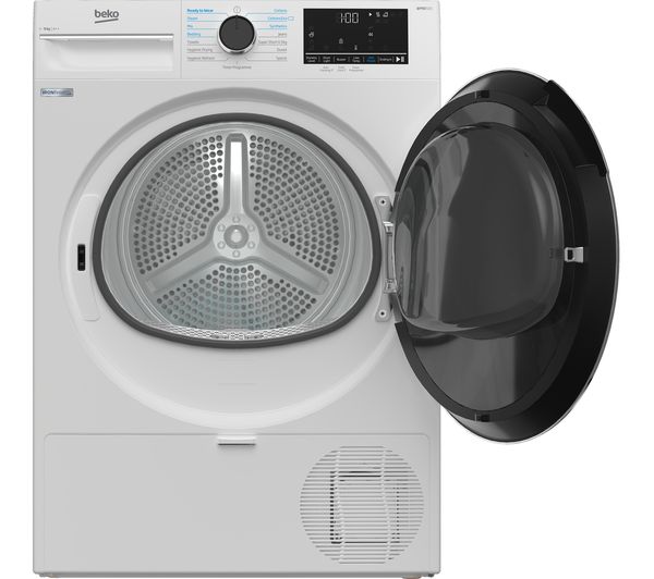 BEKO Pro IronFinish B5T4923IW 9 kg Heat Pump Tumble Dryer - White