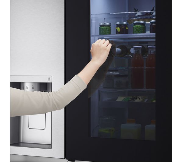 LG InstaView GSXV90BSAE American-Style Smart Fridge Freezer - Stainless Steel
