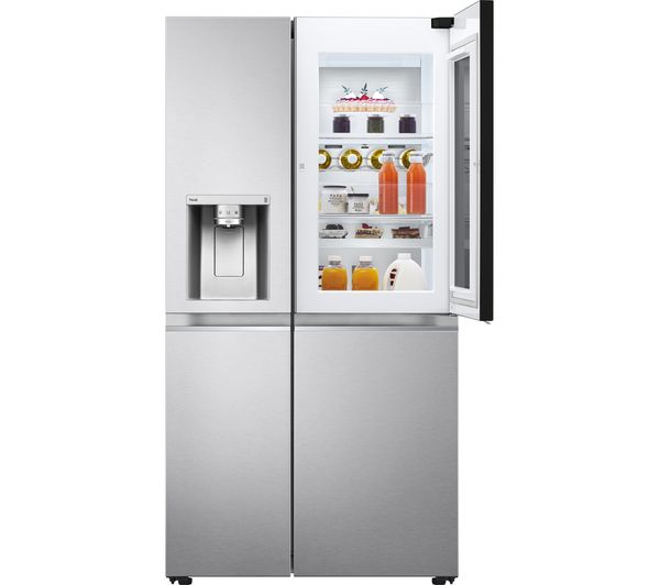 LG InstaView GSXV90BSAE American-Style Smart Fridge Freezer - Stainless Steel