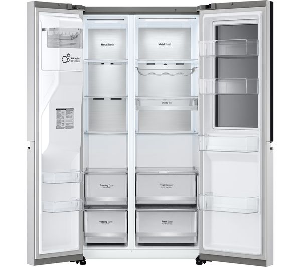 LG InstaView GSXV90BSAE American-Style Smart Fridge Freezer - Stainless Steel