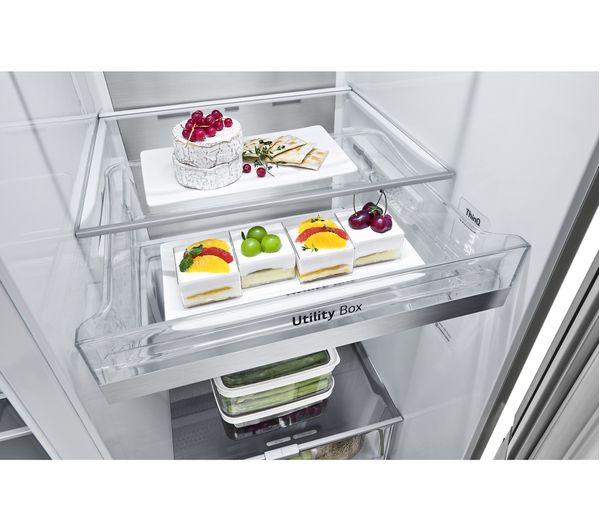 LG InstaView GSXV90BSAE American-Style Smart Fridge Freezer - Stainless Steel