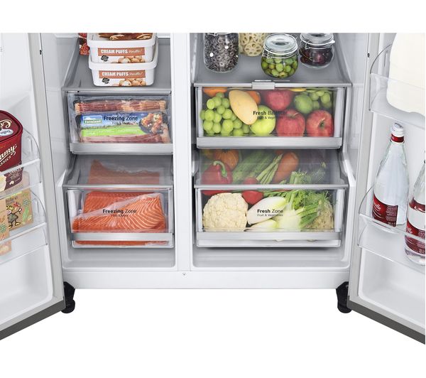 LG InstaView GSXV90BSAE American-Style Smart Fridge Freezer - Stainless Steel