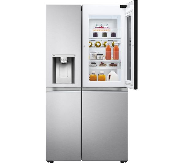 LG InstaView GSXV91BSAE American-Style Smart Fridge Freezer - Stainless Steel