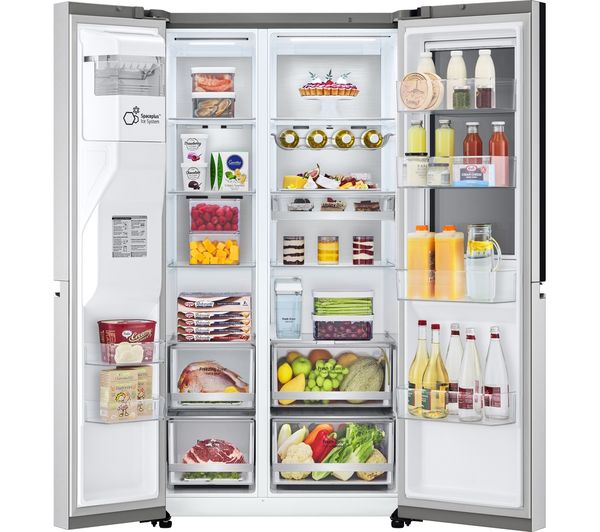 LG InstaView GSXV91BSAE American-Style Smart Fridge Freezer - Stainless Steel