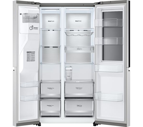 LG InstaView GSXV91BSAE American-Style Smart Fridge Freezer - Stainless Steel