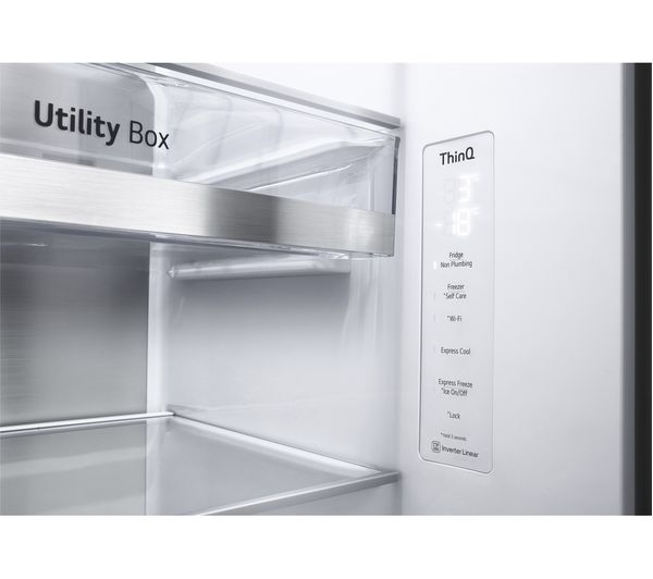 LG InstaView GSXV91BSAE American-Style Smart Fridge Freezer - Stainless Steel