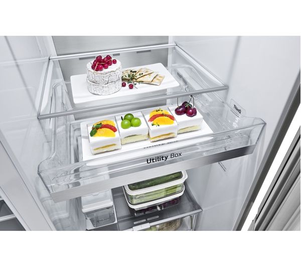 LG InstaView GSXV91BSAE American-Style Smart Fridge Freezer - Stainless Steel