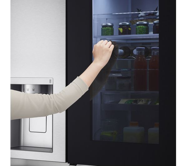 LG InstaView GSXV91BSAE American-Style Smart Fridge Freezer - Stainless Steel