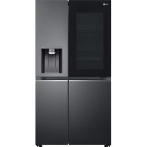 LG InstaView GSXV90MCAE American-Style Smart Fridge Freezer - Matte Black