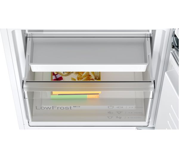 BOSCH Series 4 KIV86VSE0G Integrated 60 40 Fridge Freezer - Sliding Hinge
