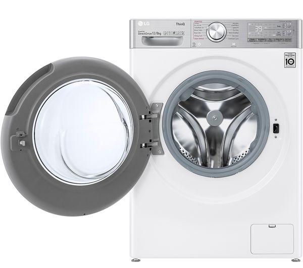 LG EZDispense with TurboWash 360 V11 FWV1128WTSA WiFi-enabled 12 kg Washer Dryer - White