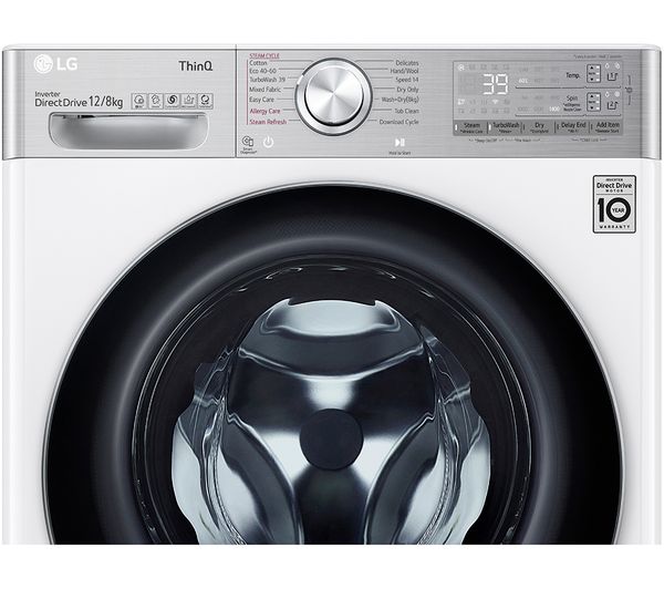 LG EZDispense with TurboWash 360 V11 FWV1128WTSA WiFi-enabled 12 kg Washer Dryer - White