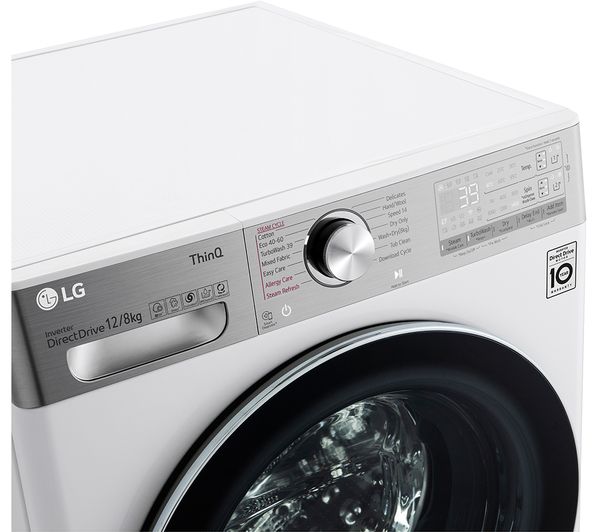 LG EZDispense with TurboWash 360 V11 FWV1128WTSA WiFi-enabled 12 kg Washer Dryer - White