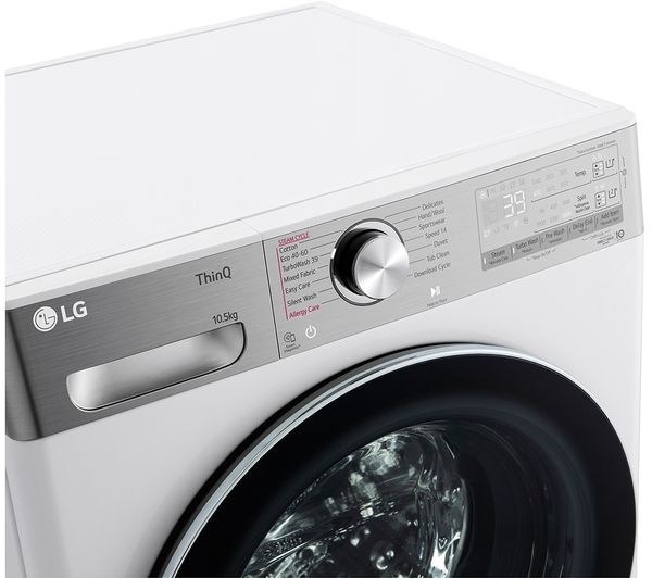 LG EZDispense with TurboWash 360 V11 F6V1110WTSA WiFi-enabled 10.5 kg 1600 Spin Washing Machine - White