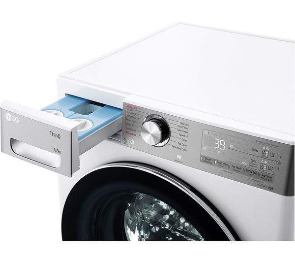 LG EZDispense with TurboWash 360 V11 F6V1110WTSA WiFi-enabled 10.5 kg 1600 Spin Washing Machine - White