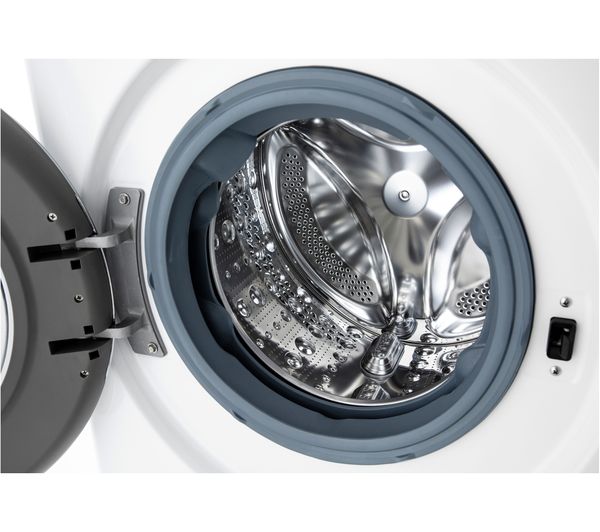 LG TurboWash 360 with Steam+ V10 F4V1012WTSE WiFi-enabled 12 kg 1400 Spin Washing Machine - White