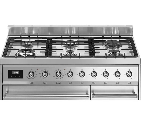 SMEG C92GMX9 90 cm Dual Fuel Range Cooker - Stainless Steel