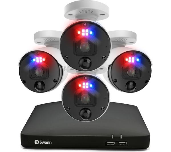 SWANN Enforcer SWNVK-889904-EU 8-Channel 4K Ultra HD NVR Security System - 2 TB 4 Cameras