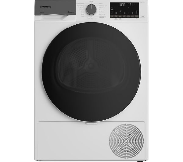 GRUNDIG GT56824CW WiFi-enabled 8 kg Heat Pump Tumble Dryer - White