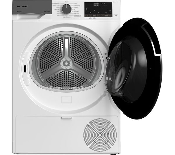 GRUNDIG GT56824CW WiFi-enabled 8 kg Heat Pump Tumble Dryer - White