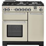 RANGEMASTER Estate 90 EST90DFFIV C Dual Fuel Range Cooker - Ivory & Chrome