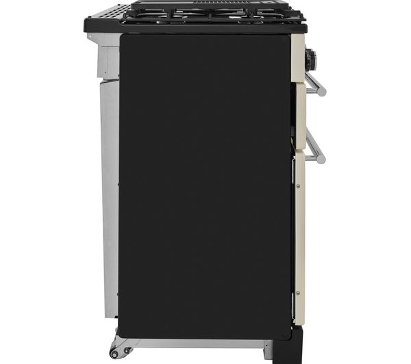 RANGEMASTER Estate 90 EST90DFFIV C Dual Fuel Range Cooker - Ivory & Chrome