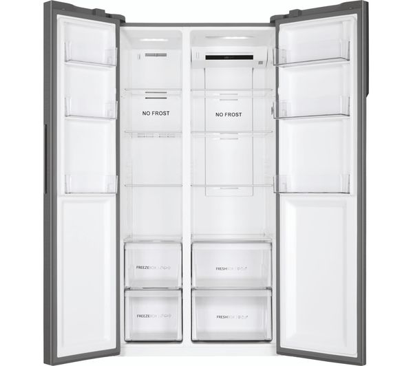 HOOVER HHSF918F1XK American-Style Fridge Freezer - Stainless Steel