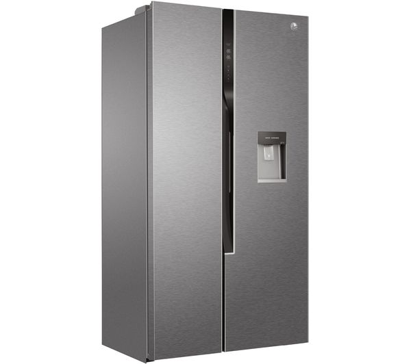 HOOVER HHSWD918F1XK American-Style Fridge Freezer - Stainless Steel