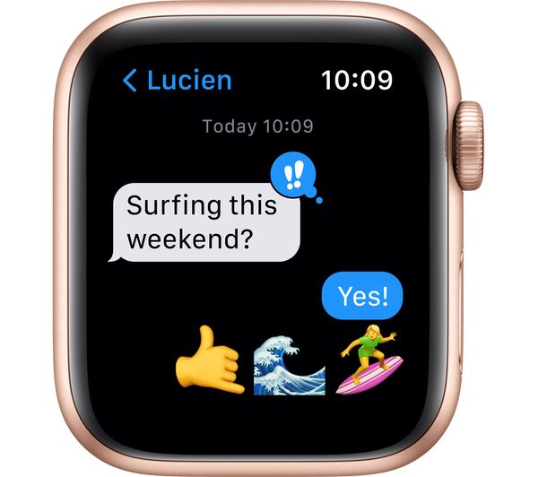 APPLE Watch SE Cellular - Gold Aluminium with Maize & White Sport Loop 40 mm