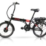 ZINC Eco 20" Folding Electric Bike - Red & Black