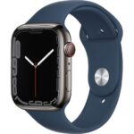 APPLE Watch Series 7 Cellular 4G - Graphite Stainless Steel with Abyss Blue Sport Band  41 mm