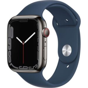 APPLE Watch Series 7 Cellular 4G - Graphite Stainless Steel with Abyss Blue Sport Band 41 mm
