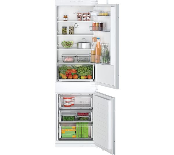 BOSCH Series 2 KIN86NSF0G Integrated 60 40 Fridge Freezer - Sliding Hinge